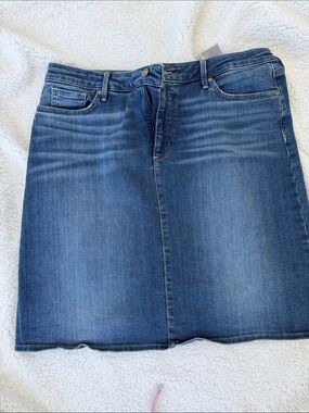 NYDJ Blue Denim A-Line Skirt